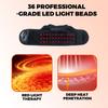36PCS 660/850nm Red Light Ankle Wrap Rechargeable Heat & Vibration Foot Massager LED Heating Pad Cordless Ankleband Brace Belt