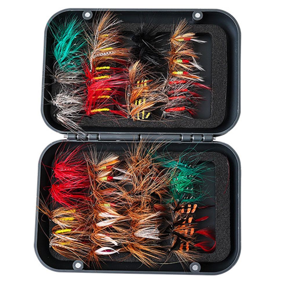 Bionic Insects Flies with Box Fly Fishing Lures Artificial Bait for Trout Carp Fishing Lure Set