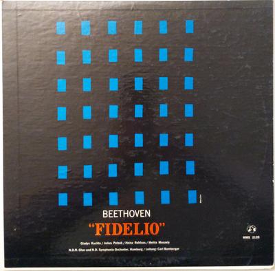 LP Record BEETHOVEN  Fidelio MMS2120 Musical Masterp 1958 Germany Classical Used