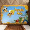 Cartoon M-Maya the B-Bee Floor Mat Soft Flannel Floor Mat  Suitable for Entryways, Living Rooms, Bedrooms, and Bathrooms