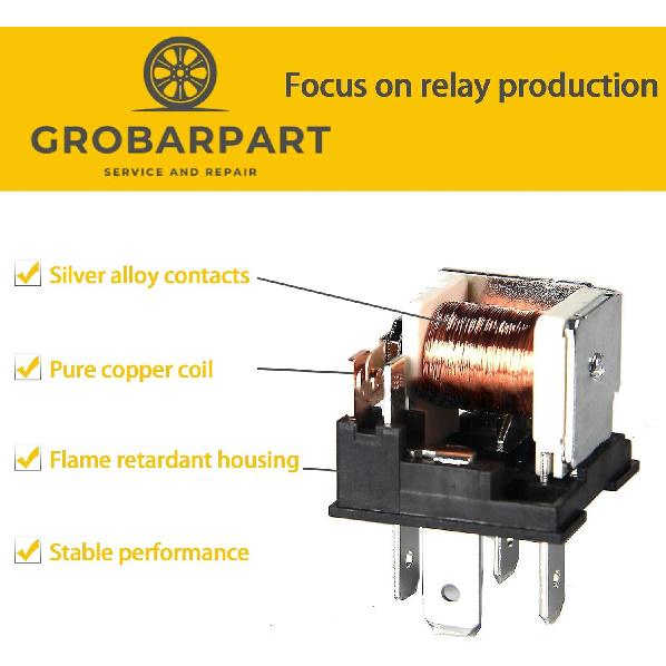 8T2T14B192AA 8T2T-14B192-AA 4 Pcs 4 Pin Multi Purpose Relay Compatible With Ford Compatible With F-150 Compatible With F-250 F-350 F-450 F-550 F150