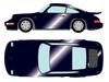 VISION Porsche 911 Carrera 4 Leichtbau 1990 Midnight Blue 1/43 (964) (Finished Model)