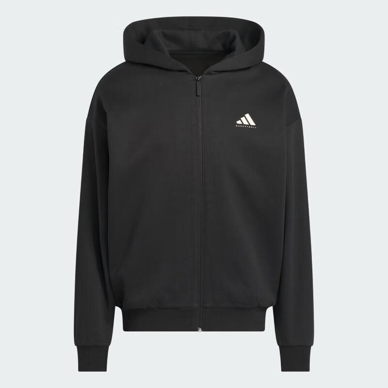 Adidas Unisex Basketball ADI BB FZ Hooded Knit Jacket KB3064 L
