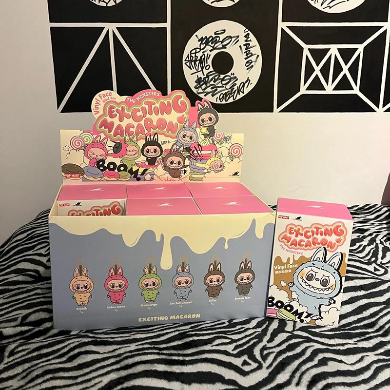 LABUBU Καρδιά Μακαρόν Βινυλιακή Σειρά Προσώπου Έκπληξη Blind Box Tide Play Κορίτσι Δώρο Χειροποίητα Στολίδια Διακόσμηση Κούκλα Αυτοκινήτου Έκπληξη Blind Box