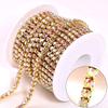 Factory Direct Sales Ab Crystal Close Two Row Rhinestone Cup Chain for Clothing Accessories