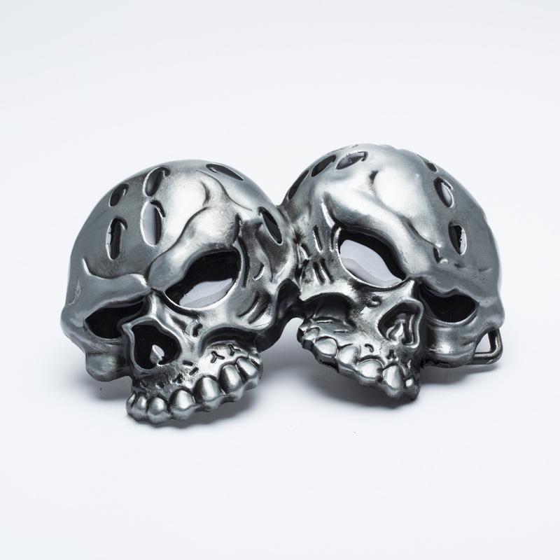 Men s Halloween Skull Belt Buckle - Retro Alloy Cosplay Accessory со скидкой