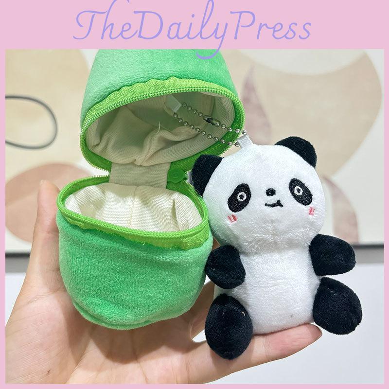 Adorable Panda Plush Keychain Soft And Cuddly Animal Toy Miniature