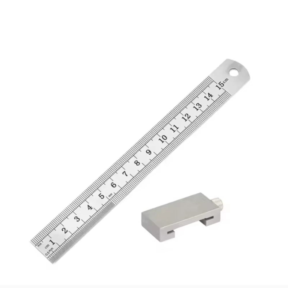 Metal Carpenter Woodworking Steel Ruler Clear Scale Positioning Woodworking Square  Carpentry