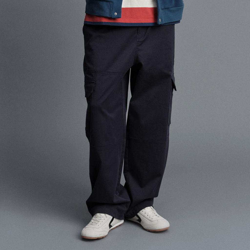 KODAK Balloon Fit Cotton Cargo Pants Navy
