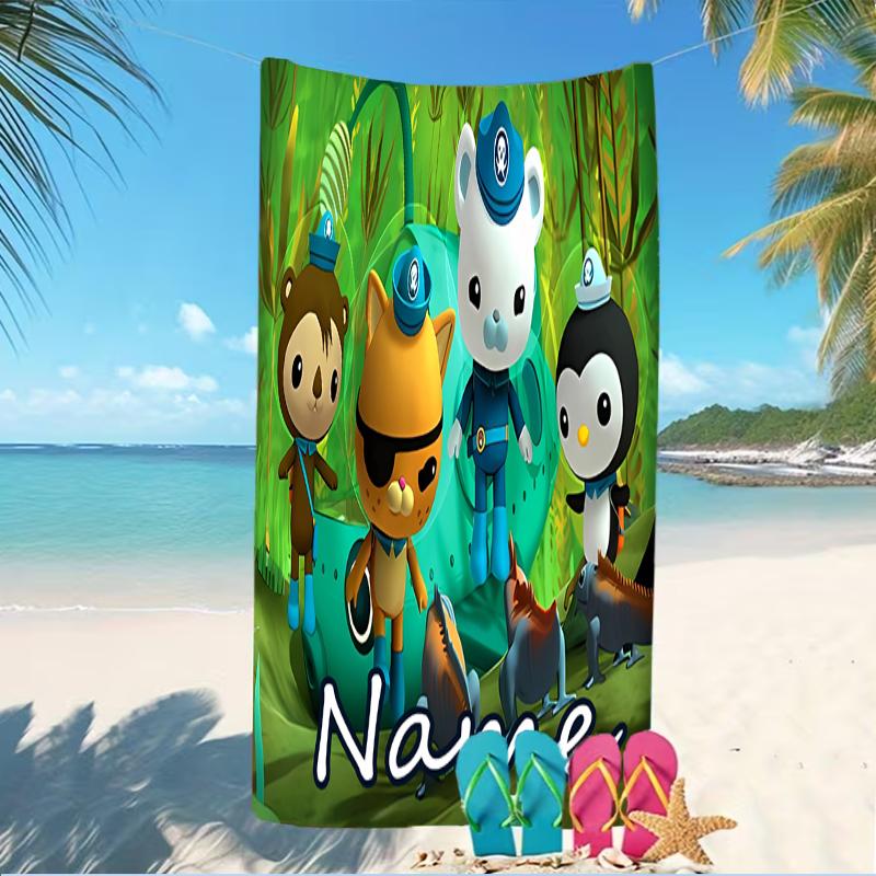 Customizable Personalized Beach Towels Octonauts Themed designs.Suitable for the Beach, Yoga, Sports;ideal As Beach Accessories