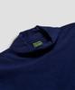 Kaembeoseupocheuweeo Cross Knit Mock Neck Sweatshirt, Navy (Type B)