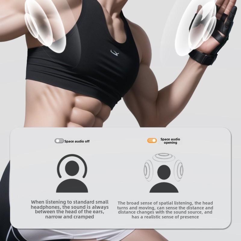 OWS Open Bluetooth Earphones with Earless Sports Earphones Long Life with Digital Display