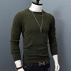 Autumn and Winter Round Neck Sweater Men's Solid Color Warm Thickening Loose Pullover Bottoming Youth Sweater