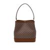 Daks Beige Barnet Dd Pattern Leather Medium Bucket Bag