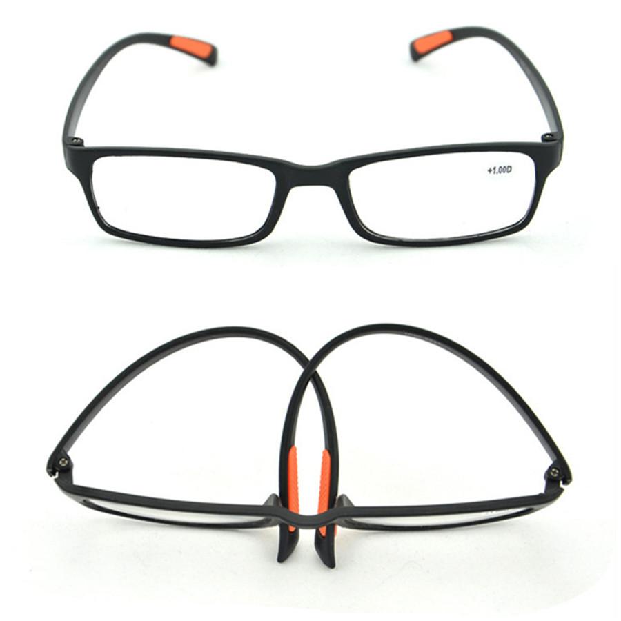 Men Women Fashion Reading Glasses Flexible TR90 Frame Reader Spectacles +1.0 1.5 2.0 2.5 3.0 3.5 4.0 Eyeglasses Eyewear