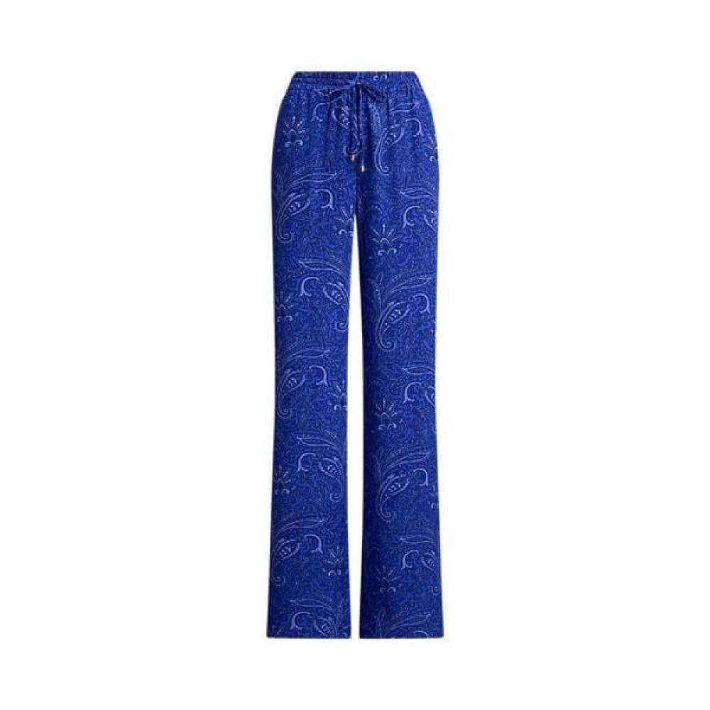 Lauren Ralph Lauren Paisley Crepe Wide Leg Pants Wmlrpntsbv20325400 XS