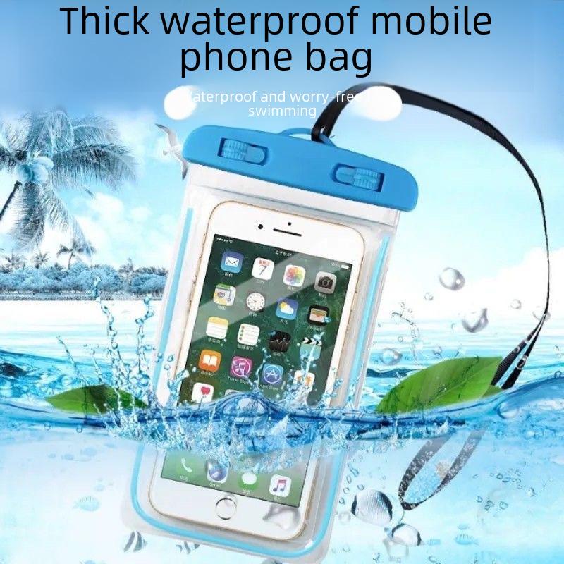 8-Level Waterproof Mobile Phone Bag with Touchscreen Access for Swimming, Diving, and High-Transparency Underwater Photography