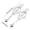 2Pcs Hanging Weight Heavy Nipple Clamps Grips Weighted Nipple Clip Silicone Tips,Sex Toys Games For Couples