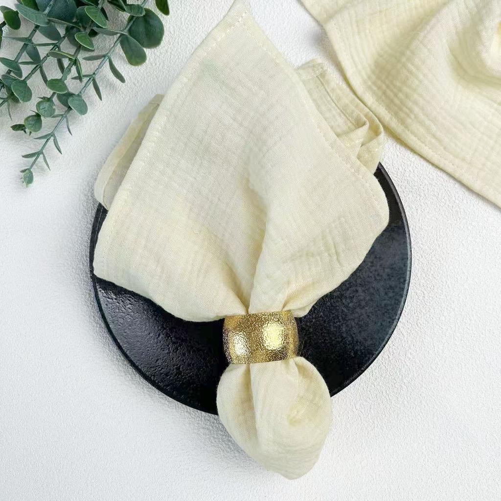 6Pcs 40x40cm Thick Gauze Cotton Napkins Reusable Tea Towel for Wedding Party Dinners Baby Shower Christmas Table Decoration