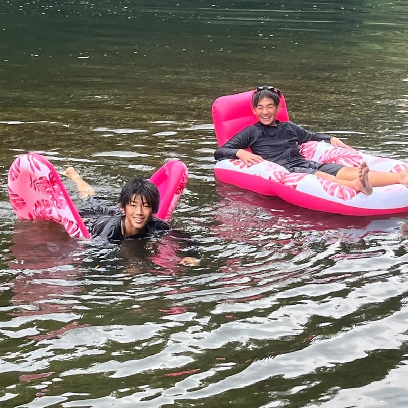 ShareFunN MGC Water Toy Series Water Roll Water Sofa Water Wheel Float Floating Ring for Kids and Adults Large and Small PVC Inflatable Trampoline for