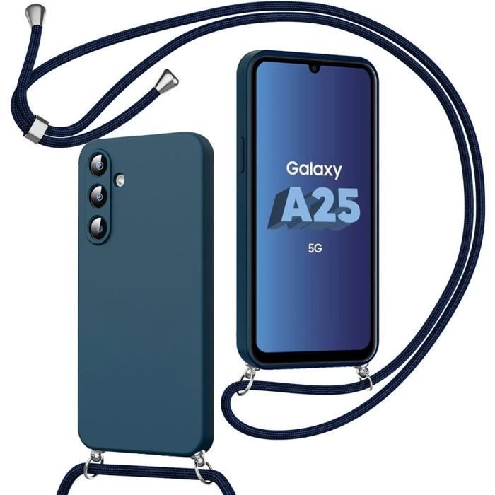 Case - Samsung - Galaxy A25 5G - Silicone - Shockproof Protection - Adjustable Cord