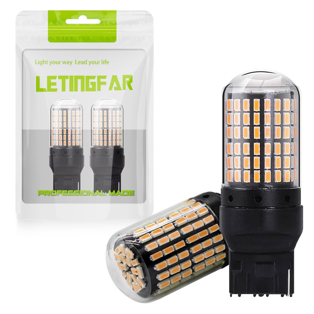 Светодиодный указатель поворота T20, Светодиод T20, Янтарный, Желтый, T20, Один светодиод, Высокая яркость, T20 жёлтый