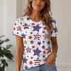 Women Summer Short Sleeve T‑Shirt Vivid 3D Pattern Print O‑Neck Loose Casual Daily Ladies Tops