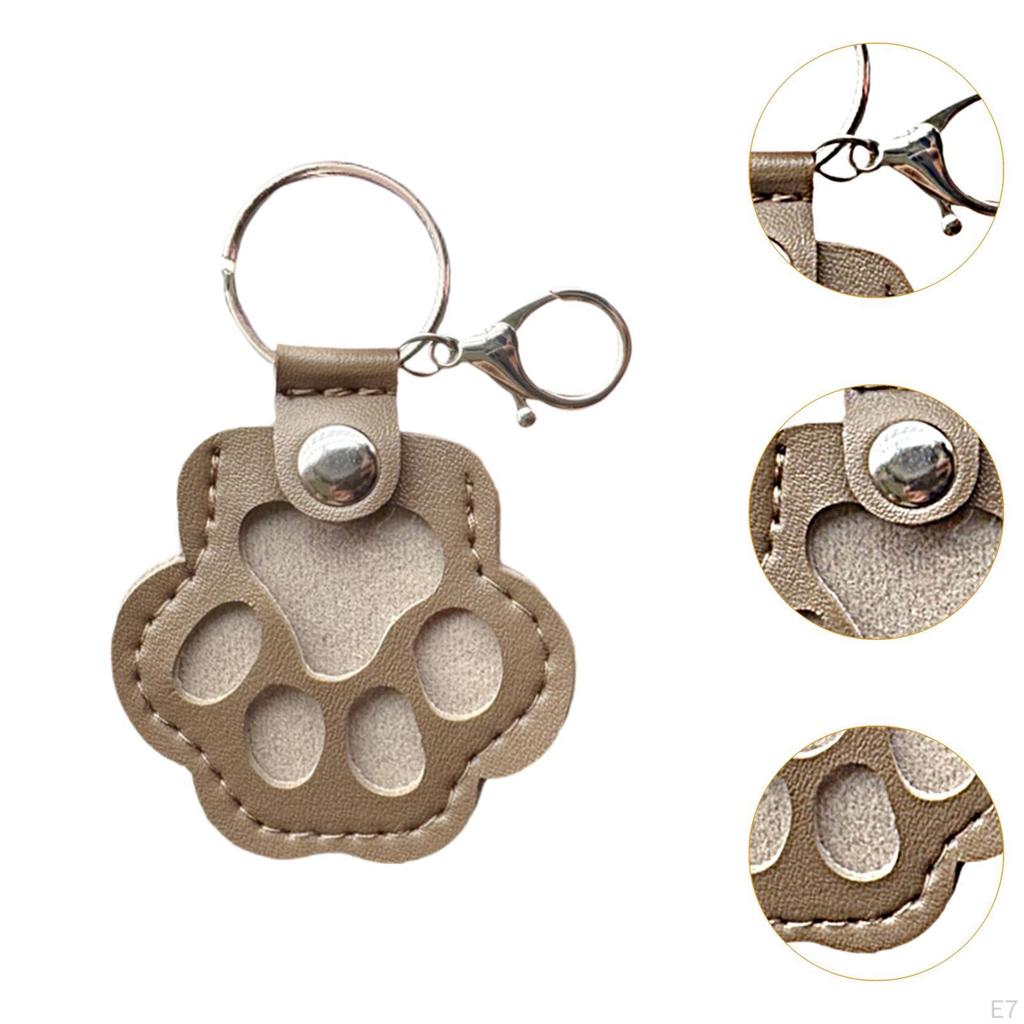 Hund Katze Pfotenform Schlüsselanhänger Tier Schlüsselanhänger Haaraufbewahrungshalter Geschenk für Tierliebhaber