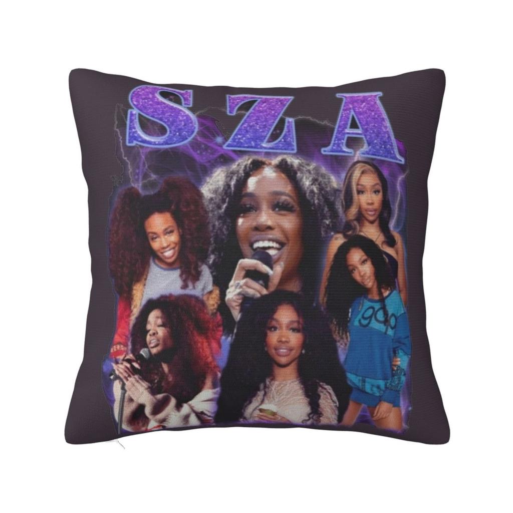SZA Rapper Singer Square Pillow Case Cushions for Sofa s Music Vintage Pillowcover Home Decor