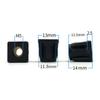 10 or 5pcs M5 M6 M8 Plastic Square Pipe Plugs with Nut Hole Blanking End Inserts Caps Pipe Cover Furniture Leg Feet Tube Plug