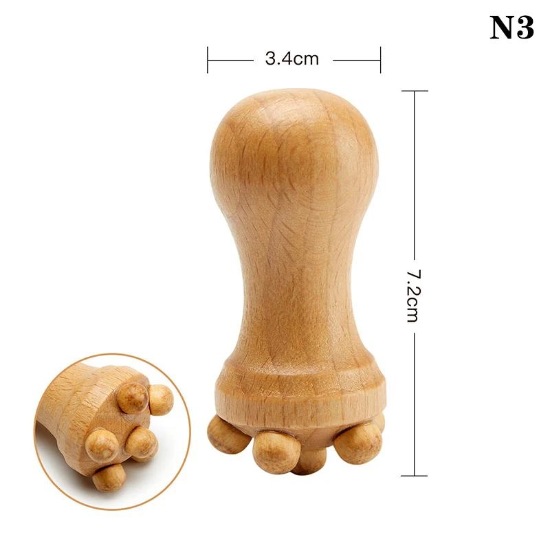 Wenge-Massagerollen, Nackenrollen-Massagegerät, Triggerpunkt-Rollenmassagegerät aus Holz, Muskelrolle für Rücken, Gesicht, Taille, Beine, Arme