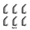 6x Easy To Install Adhesive Hooks Clutter-free Environment Anywhere Premium Bath Towel Hooks Modern