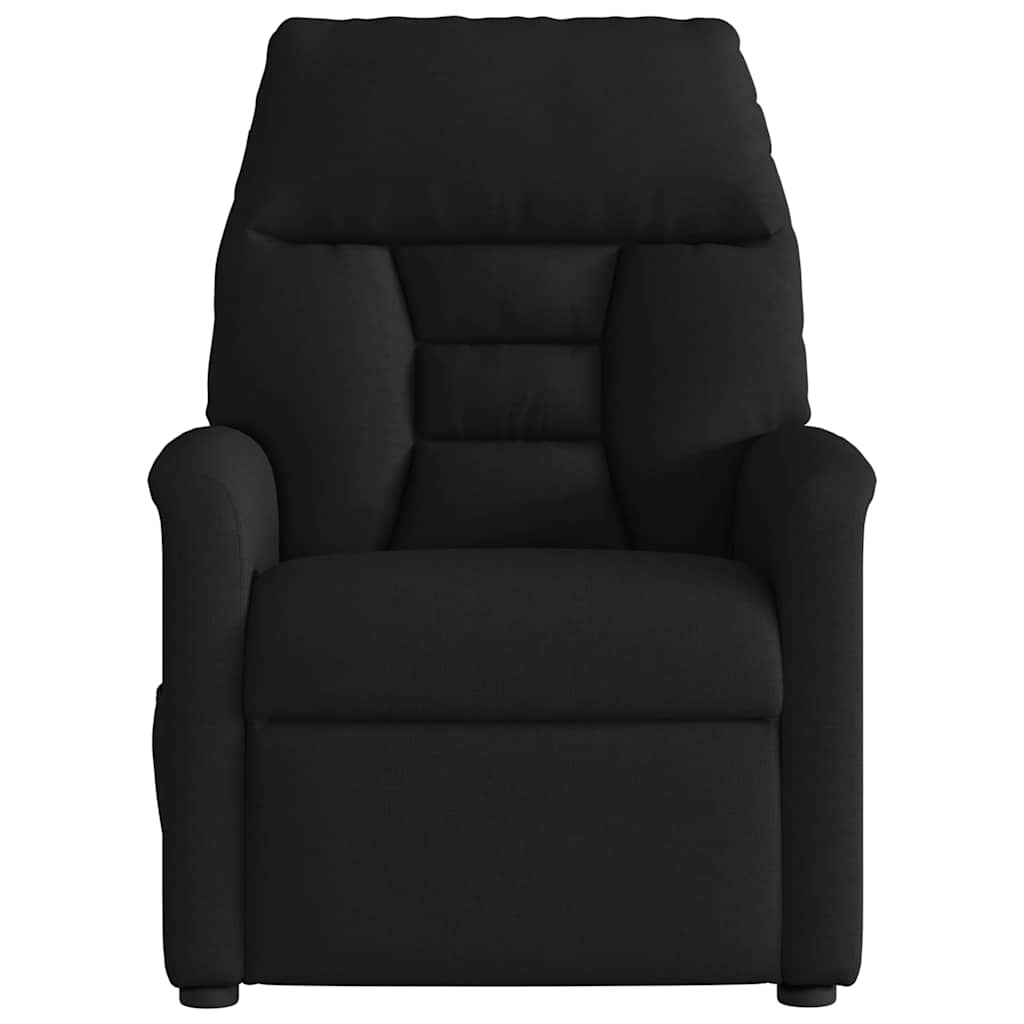 Vidaxl Foldable Massage Armchair, Black, Fabric Upholstered