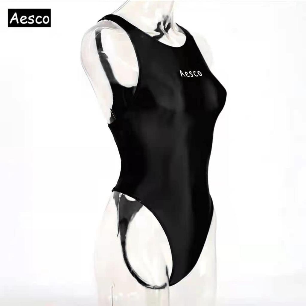 School Excellent Easy To Put On and Take Soft To the Cute and Super Sexy Shiny High Leg Competition Gymnastics Clothes [AESCO] Swimsuit, T-Bag,