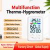 Large Screen Digital Indoor Room Thermometer Hygrometer with Max Min Temperature Thermo Time Display Household