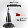 70cm Reflective Rubber Safety Cone - High-Speed Traffic Warning & Isolation Barrier