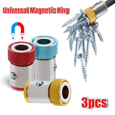 Magnetic Screw Rings Magnetized Ring Screwdriver Bits For 1/4 Inch 6.35MM Screwdriver Bits Electric Screwdriver Bits