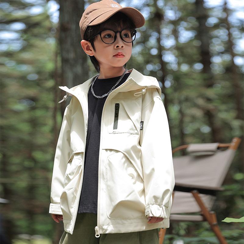 

Fairy Tale Boys Windproof Sports Jacket - 2025 Spring/Autumn Collection 100 cm бежевый