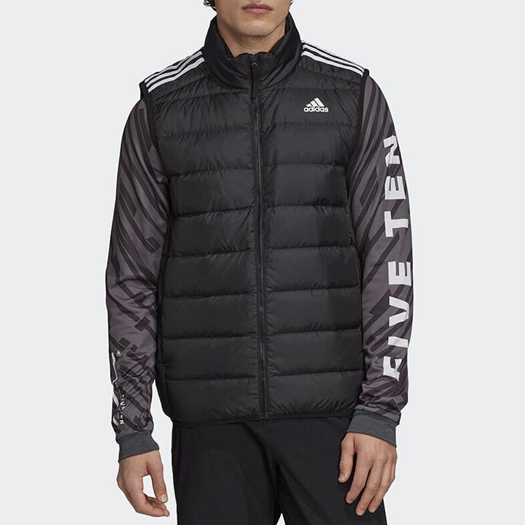 adidas Vests Men's Black Stand Collar Moderate Other GH4583-