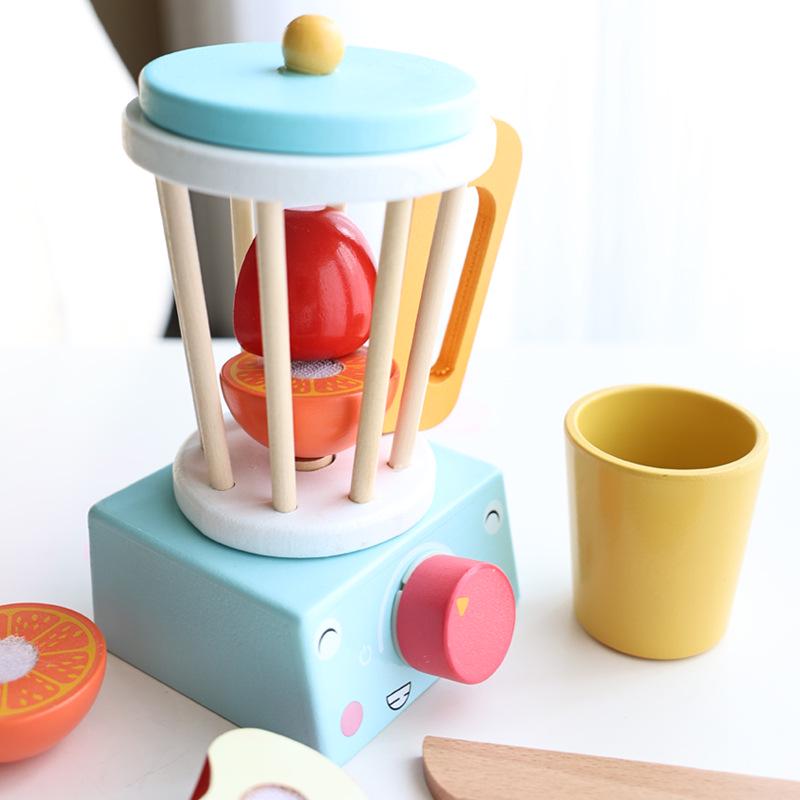Children s Wooden Kitchen Set: Pretend Play Bread Maker, Coffee Maker & Blender.
