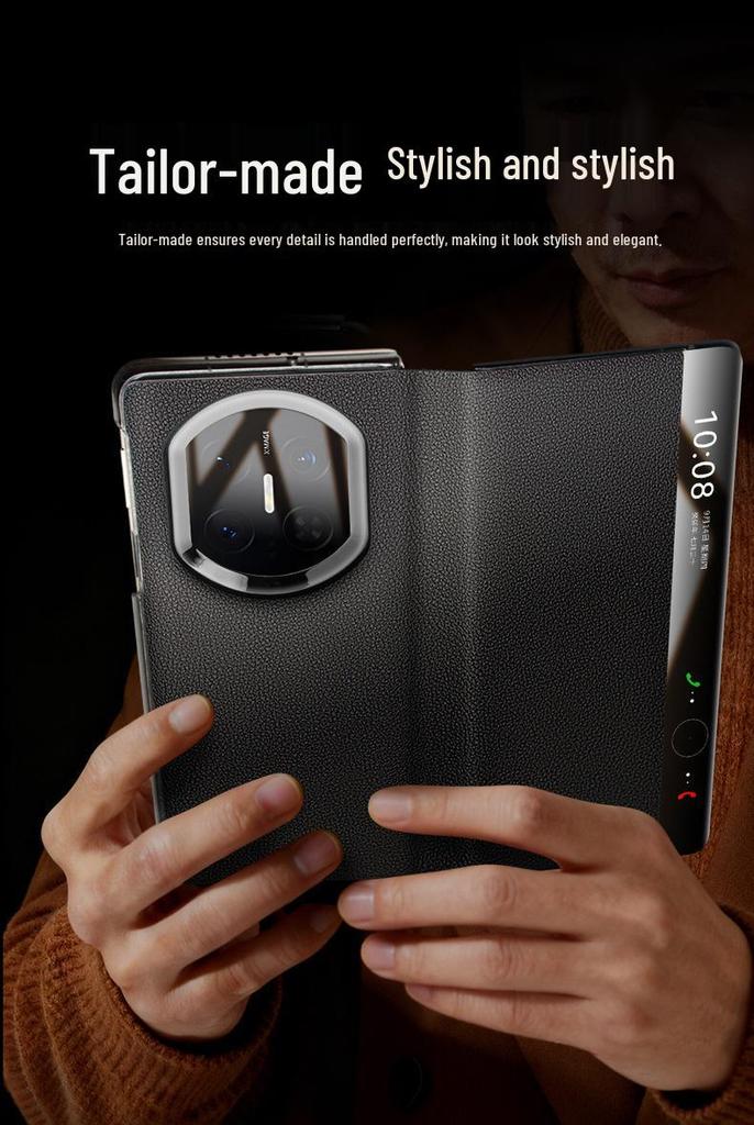 Qiali Huawei Mate X7 Sběratelská edice Originální kožené výklopné pouzdro