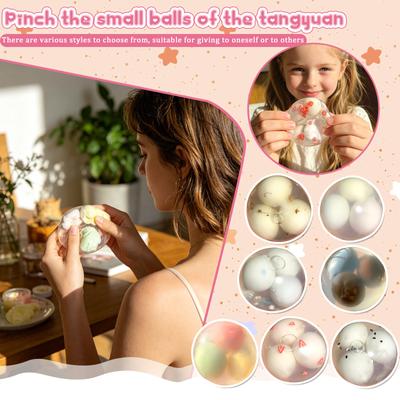 Sensory Stress Ball 20ml Transparent Soft Toy for Hand Exercise and Relaxation for Home Office School Use