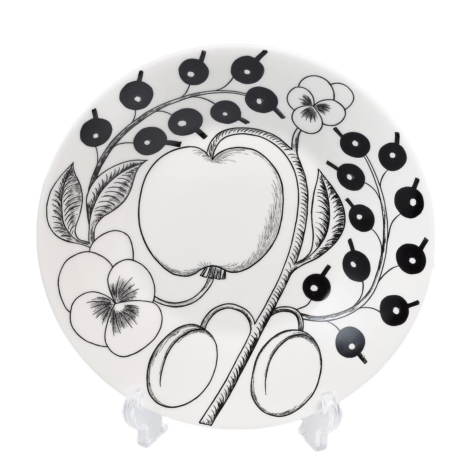 

Arabia Paratiisi Black Plate, 16.5cm [Imported]