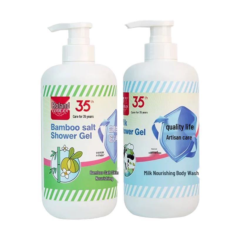 

Roland Bamboo Salt & Milk Shower Gel Twin Pack