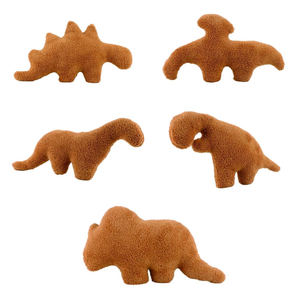 Roztomilý polštář ve tvaru kuřecího bloku s dinosaurem, plyšová hračka, měkký a k pokožce šetrný, dekorační společník pro nadšence do dinosaurů, dárek