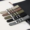 20mm 22mm Baumwoll-Nylon-Uhrenarmband für Casio Herren Militär-Sportband Gewebtes Canvas-Gewebeband für Seiko Schnellverschluss-Armband