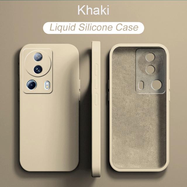 Flüssige Silikonhülle für XiaoMi 13 Mi13 M 13 Pro Mi 13Lite XiaoMi 13 Lite Globale Version Ganzkörper-Kameraschutzhülle QUADRATISCHE Abdeckung aus Silikon