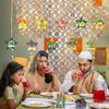 Eid Decorative Lights Holiday Stars Moon LED Lights Ornament Eid Decorations Pendant Battery Operated Ambient Lighting Party