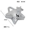 Puzzle Zinc Alloy Intelligence Unlocking Ring Unlocking Set, Nine-Link Educational Toy, Kong Ming Luban Lock Mechanism Box