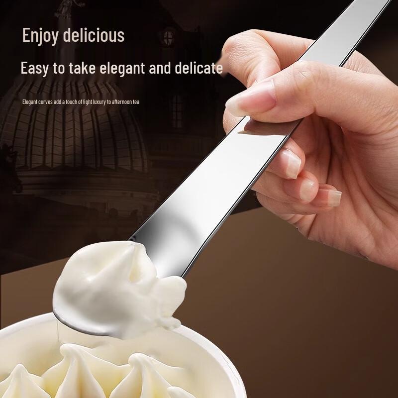 Minai 304 Stainless Steel Dessert & Coffee Spoons (10-Pack)